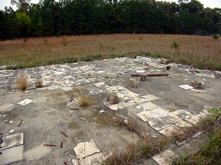 Pine Aire Drive-In Theatre (Pine-Aire) - Foundation Of Concession And Projection - Photo From Water Winter Wonderland (newer photo)